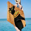 Telo da Spiaggia Anubi Egiziano, Microfibra Super Morbida, Regalo per Lei/Lui, Compleanno, per Piscina, Spiaggia, Viaggio, Decorazione Casa, Regali per Fan