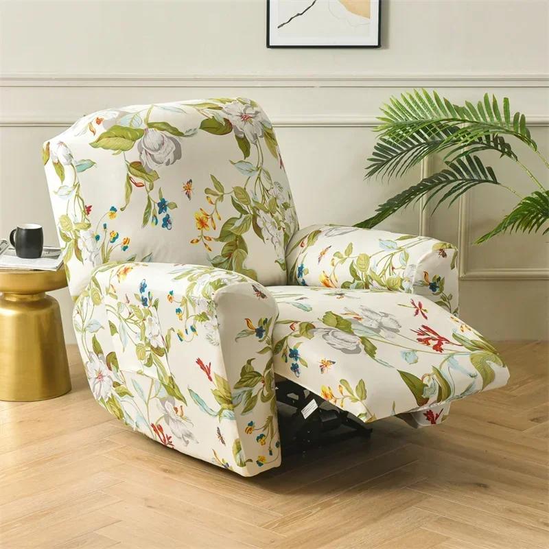 1/2/3 Seater Recliner Sofa Cover Stretch Chair Covers Elastic Sofa Slipcovers for Living Room Armchair Furniture Protector