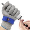Gant Anti Coupure Cuisine Protection Niveau 9 Gants De Travail Gants À Huitres Gant Protection Cuisine Pour Filet De Poisson,etc (L)