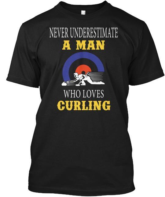 Curling TShirt Made in the USA Size S to 5XL Unisex T-Shirt S