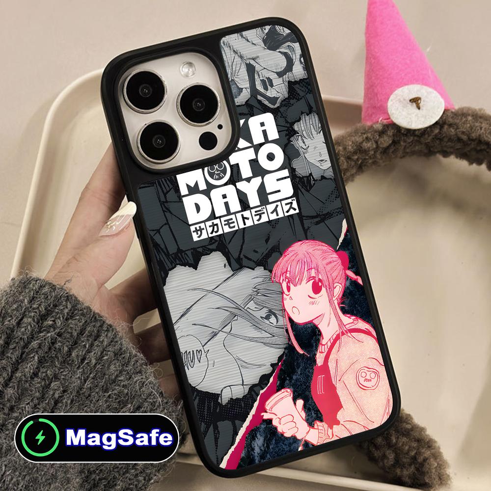Sakamoto Days Lu Mobile Phone Case for iPhone 17 16 15 14 13 12 11 Air Pro Max Plus Magsafe Matte Surface Colorful Cover Cover
