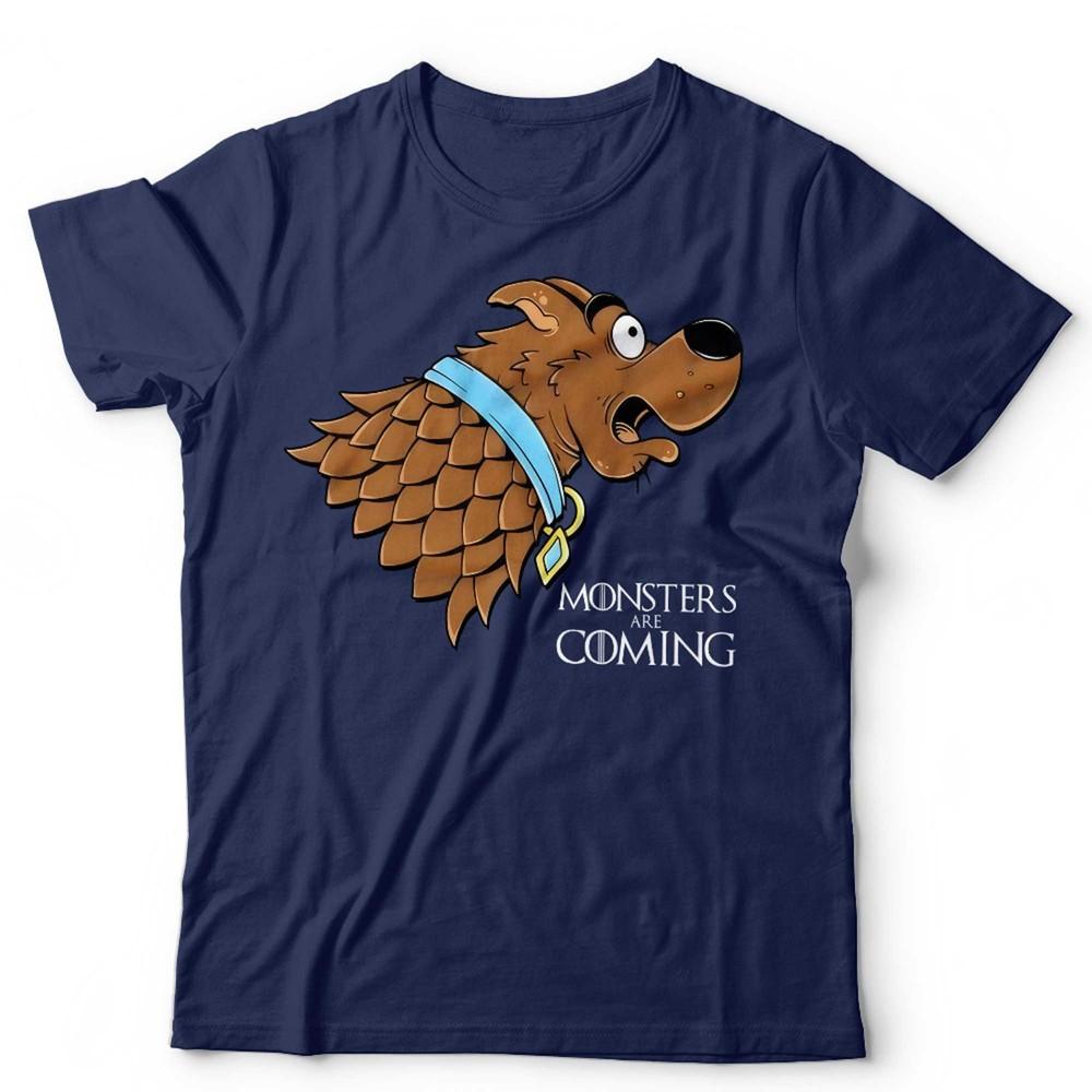 Scooby Tshirt Unisex Kids Funny Parody Game Tee Thrones Monsters Are Coming S