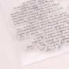 English Words Vintage Text Background Clear Stamps for Card Making Decoration DIY Scrapbooking for Embossing Album Decor Craft