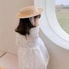Handwoven Baby Girl Sun hat Lace Up Sunscreen Cap New Straw Hat  Outdoor
