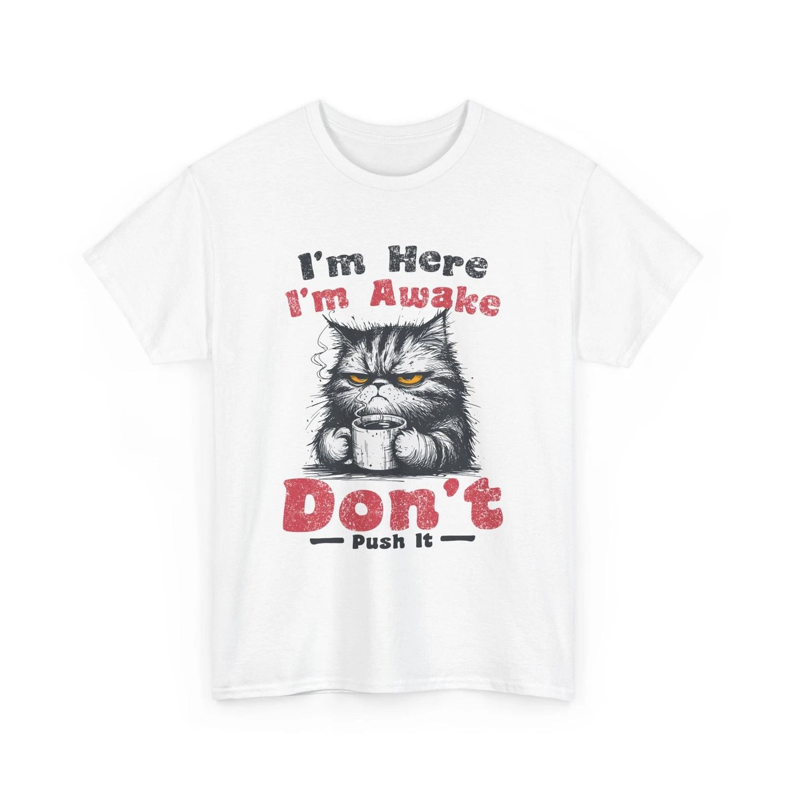 

Cat T-Shirt for Men & Women – Cute Funny Graphic Tee with Cat Print S
