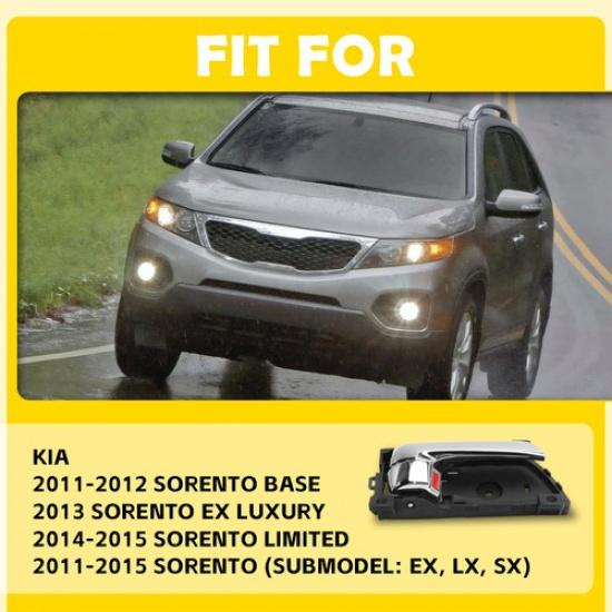 2X For 2011-14 2015 Kia Sorento Interior Ide Door Handle Right Passenger Side