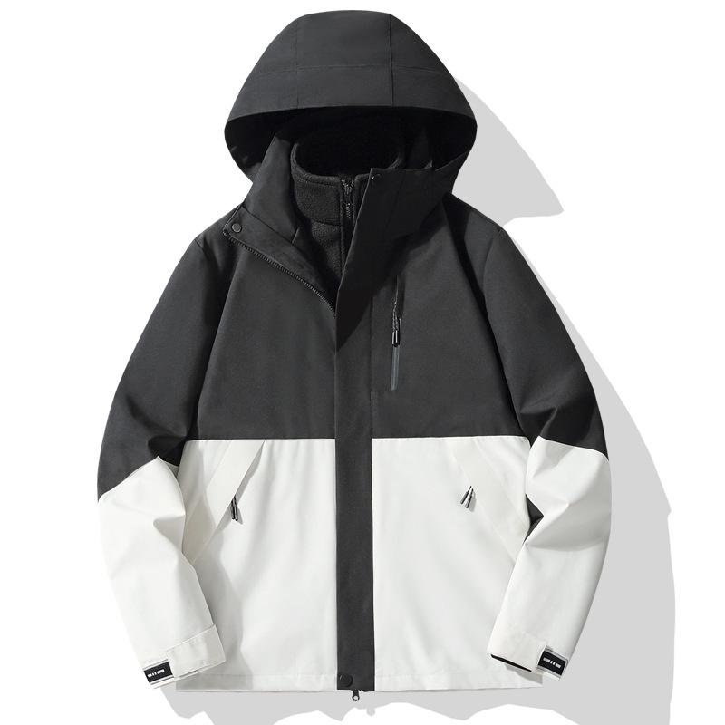 

Осенняя горная система 2024 года, уличная ветровка: Водонепроницаемая куртка 3-в-1 для пар для путешествий и походов M