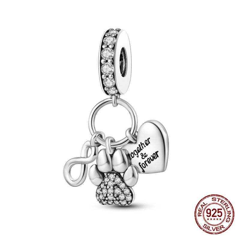 100% Genuine 925 Sterling Silver Ocean Collection Seashell Turtle and Heels Charm Beaded for Original  Bracelet Bracelet