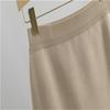 Knitted Two Piece Loose Casual Half Skirt Fashion Set Women's Spring And Autumn Sweater Ins Skirt