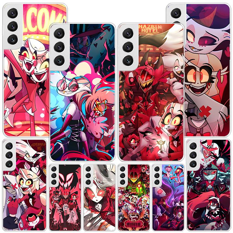 H-Hazbin Hotel Angel Dust Phnoe Case for Samsung Galaxy S26 S25 Edge S23 S24 Ultra S22 Plus S21 S20 FE Unique Cover Soft Coque G