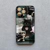 Artistic Image Stitching Black Cat Phone Case For iPhone 14 13 12 Mini 11 Pro Max 16 15 Pro Max Plus XS XR X 7 8 SE2 Back Covers
