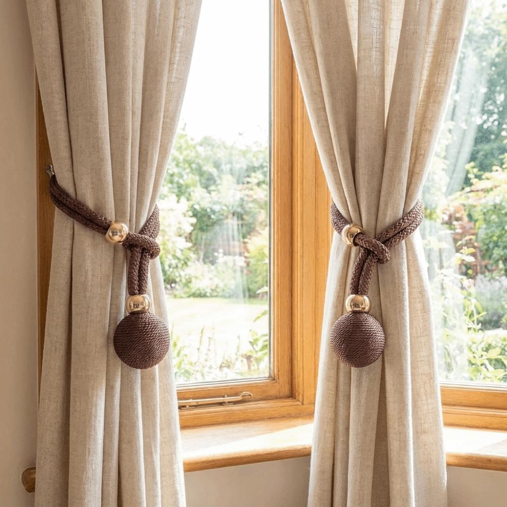 1 Par de Cuerda Sencilla para Cortina Correas Ajustables para Atar Cortinas Sujetador de Cortina Decoraciones para el Hogar