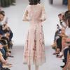 2022 European Summer Women's Embroidered Mesh Dress