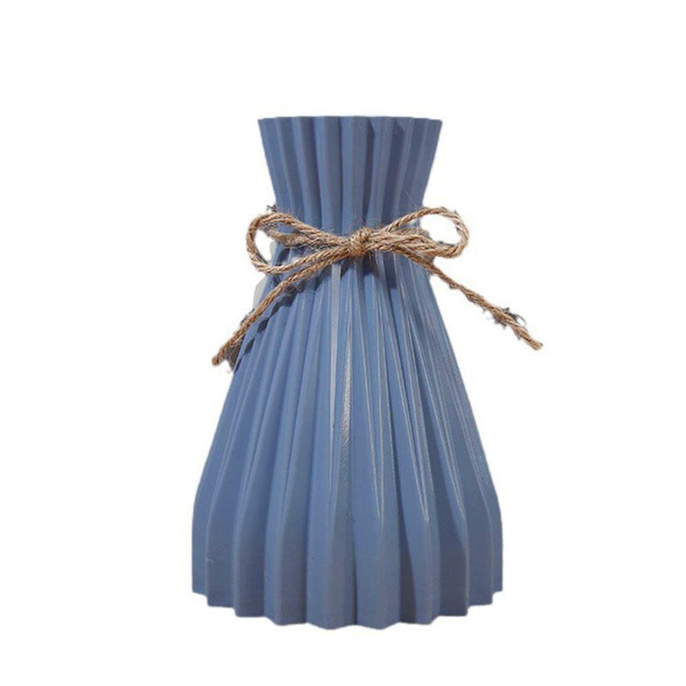 Schmale Taille Origami Gestreifte Vase Kreative Einfache Plastik Blumenvasen Europäische Taillenbetonung Heimdekoration Trockenblumenflasche