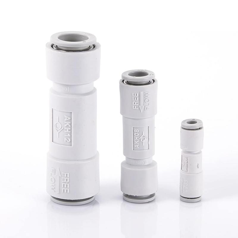 SMC Type Quick Connect Check Valve AKH04 06 08 10 12 16 00 One Way Air Flow Stop for Pneumatic Networks
