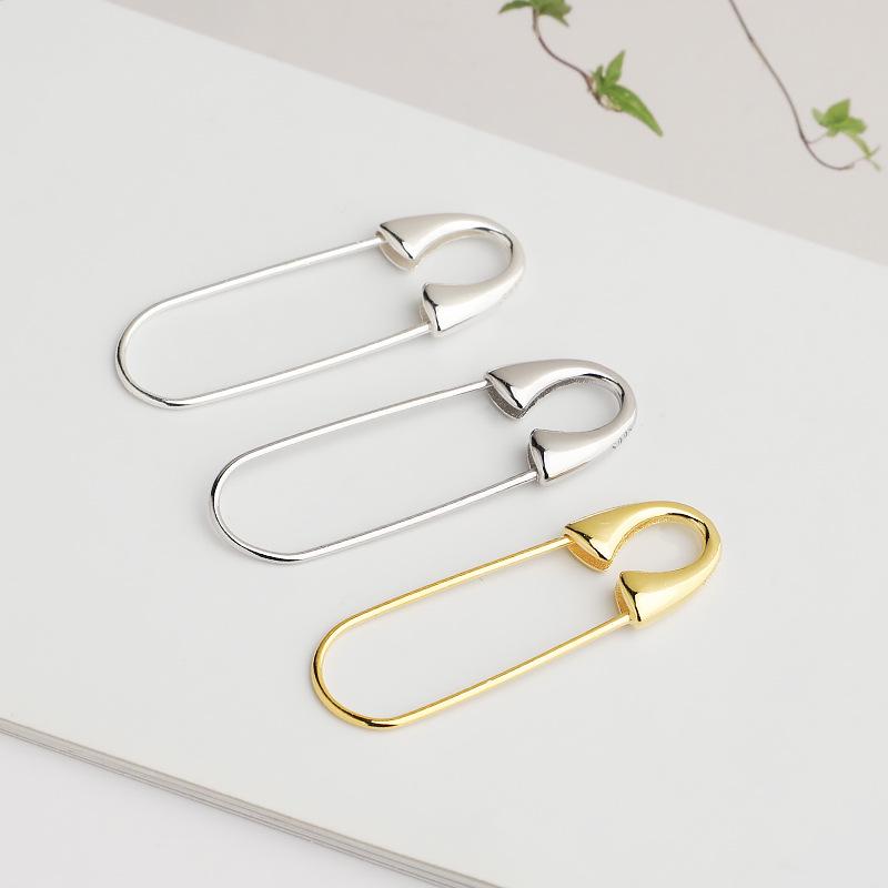 Gold-Plated S925 Sterling Silver Precision Pin Buckle Pendant for DIY Bracelets, Necklaces, and Brooches.