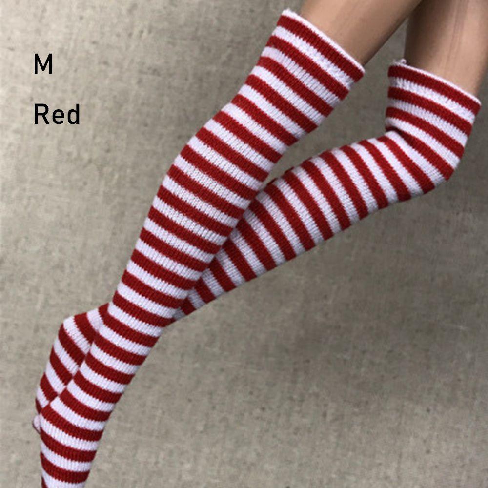 1 Pair Fashion Children  Girl DIY 's Clothes Accessories 1/6  Stockings Christmas Gift Stripe Socks