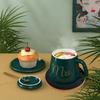 USB Charging Electric Coffee Cup Heater Energy Saving Constant Temperature Cup Warmer Round Thermostatic Coaster Winter