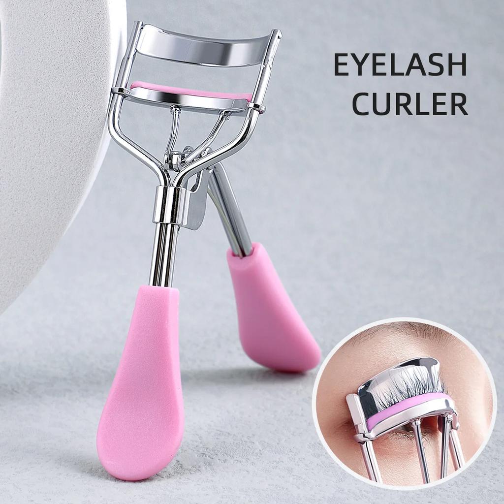 1 tragbarer Wimpernzange schwarz, Wimpernzange aus Edelstahl langanhaltende Formung, geeignet für weibliches Wimpernlifting, Augenwimpern