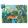 DJECO Silhouette Puzzle "Tigers Walk" 24-Piece Jigsaw Puzzle, Tiger, Ages 3, 4, and 5, Boys and Girls, Toddlers, Baby, Present, Gift, Toy, Children,