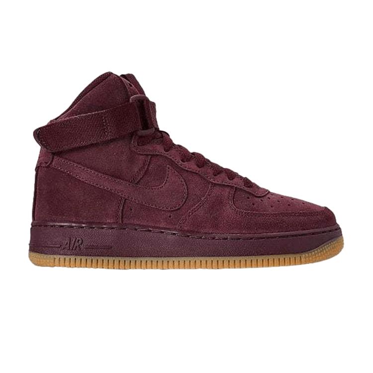 

Кроссовки Nike Air Force 1 High LV8 GS Burgundy Crush красные 807617-600