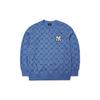 New MLB Old Flower Sweatshirts Unisex Blue 3AMTM0314-50BLD