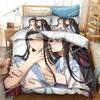 Grandmaster of Demonic Cultivation Mo Dao Zu Shi Bedding Set Single/Queen/King Size 3D Print Duvet Cover Bed Sheet Soft Set
