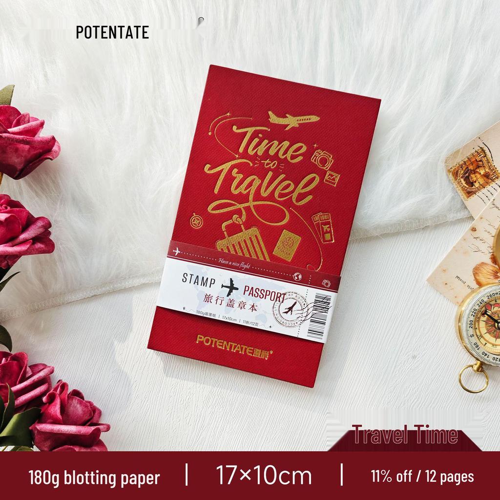Zun Jue Travel Journal: 180g Ink-Absorbent Paper, Accordion Style for Stamping, Pasting & Portable Drawing.