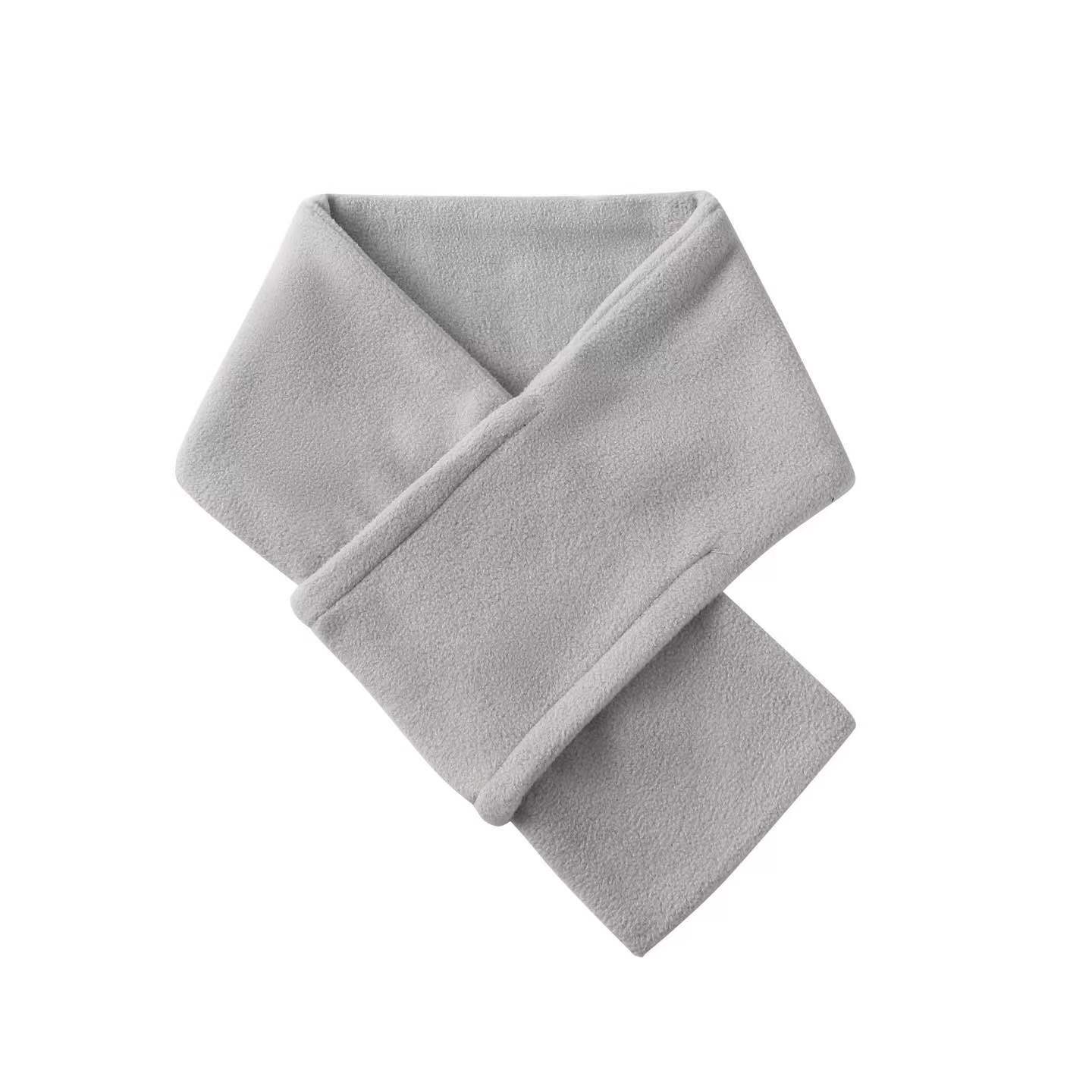 

Men Polar Fleece Scarf Women Winter New Solid Color Warm Scarves Soft Neckerchief Spring Female Male Warmer Neck Collar Scarf
