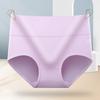 Women High Waist Solid Color Breathable Hip Lifting Tummy Control Cotton Underwear