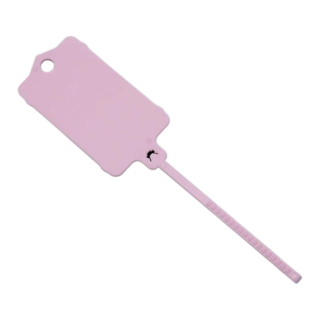 100 sztuk/partia Etykiety na klucze Trwałe i niezawodne wielokrotnego użytku plastikowe paski do różnych zastosowań Regulowane czerwone