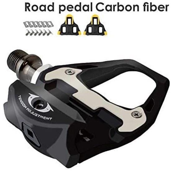 GORIX Carbon Fiber Pedal Cleat (Yellow) Set GX-R31 Road Bike Binding Bicycle