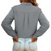 Women's Embroidery Floral Shirts Fashion Button Down Lapel Long Sleeves Casual Comfy Shirt Blouse Tops