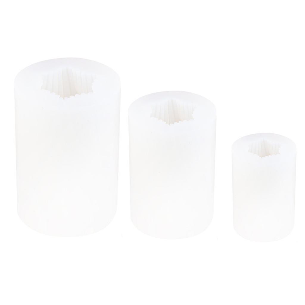 Rotating Aromatherapy Candle Silicone Mold Twisting Stripe Cylindrical Candle Silicone Mold Wave Cylindrical Soap Mold