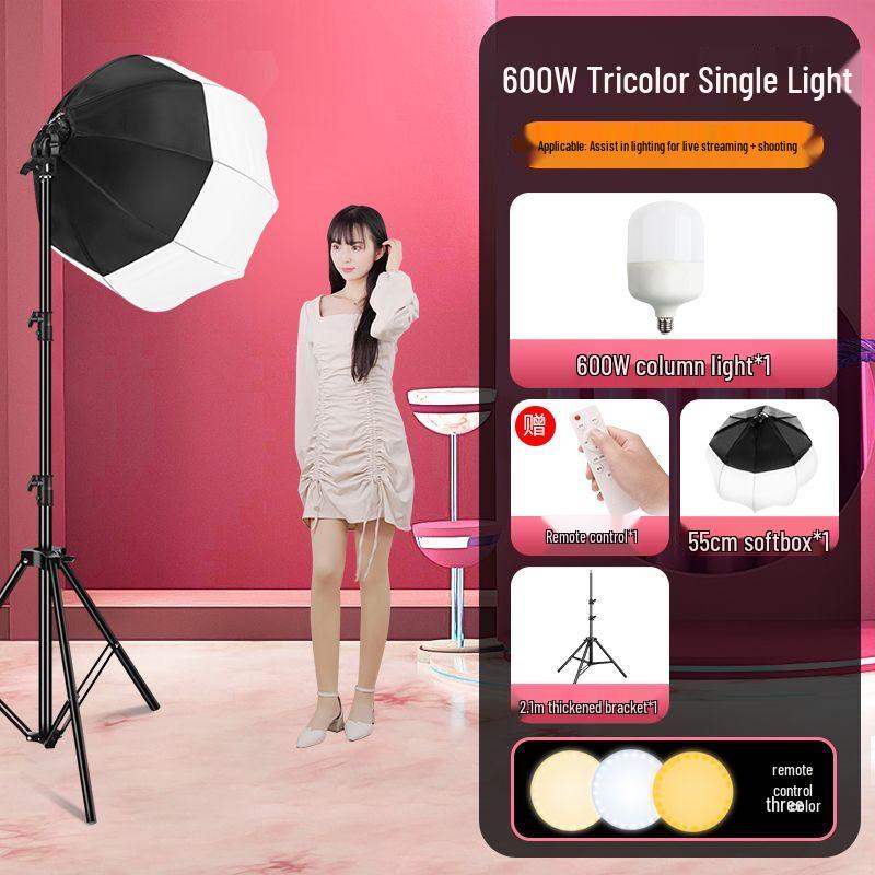 800W Ultra-Bright Spherical Fill Light for Professional Beauty Photography and Indoor Clothing Shoots