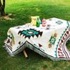 Beach Picnic Outdoor Camping Tassels Blanket Ethnic Bohemian Striped Plaid Blankets for Beds Sofa Mats Travel Rug Christmas