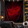 Wall Hanging Tapestry Detroit Red Wings Print Cloth for Living Room Bedroom Home Decor