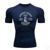 Sweat Absorbing Compression Men's Gym Fitness Jogging Training Top Summer Breathable Sports High Elasticity Quick-drying Casual T-shirt Tops