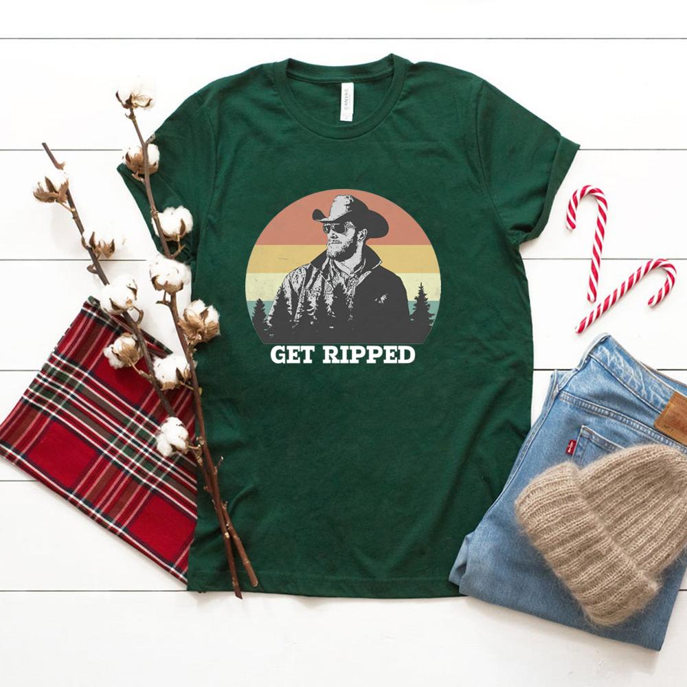 Футболка Get Ripped Футболка Yellowstone Футболка Get Ripped Rip Wheeler Футболка унисекс Топы S