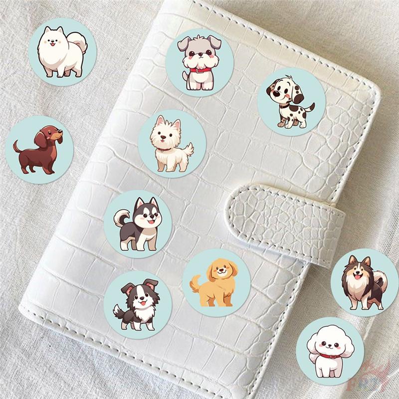 500Pcs/Roll Q Pet Dogs Kids Rewards Stickers - DIY Scrapbooks Album Decor Sealing Label Decals