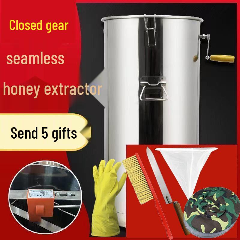 Thickened Stainless Steel Honey Extractor & Spinner Set for Beekeeping