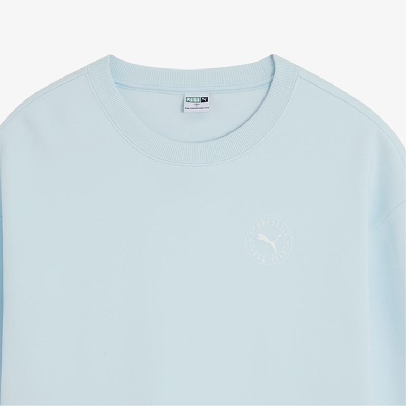 Puma Casual Versatile Round Neck Pullover Sweatshirt Women sweatshirt Blue 627882-23