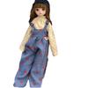 Lange Haare 30cm Bjd Puppe mit Kleidung Attraktive Augen Prinzessinnen-Make-up Kugelgelenkpuppe Geburtstagsgeschenk