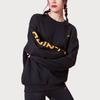 Li-Ning Loose Fleece Crew Neck Pullover Long Sleeve Sweatshirt Unisex sweatshirt Standard-Black AWDP932-10