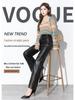 Haining Women's 2025 High-Waist Leather Pants: Slimming, Wide-Leg, Pure Sheepskin, Casual Style