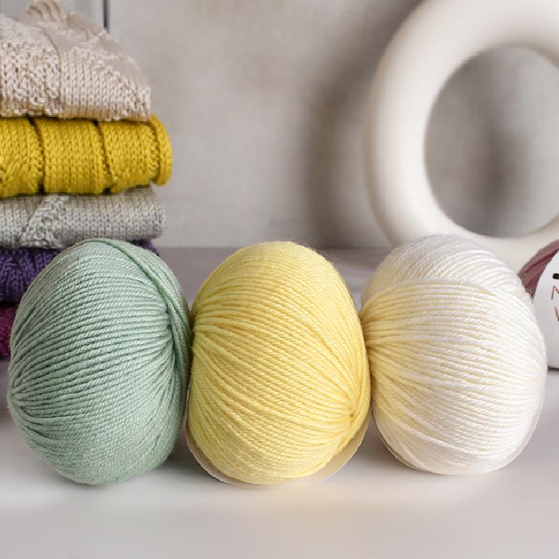 50g/Roll Clothing Material Scarf Soft Texture Yarn Crochet Projects Merino Wool Yarn Winter Multiple Options Available