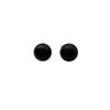 Single Bead Minimalist Black And White Pearl Stud Earrings Soft And Sweet Elegant Exquisite And Simple Niche Daily Stud Earrings