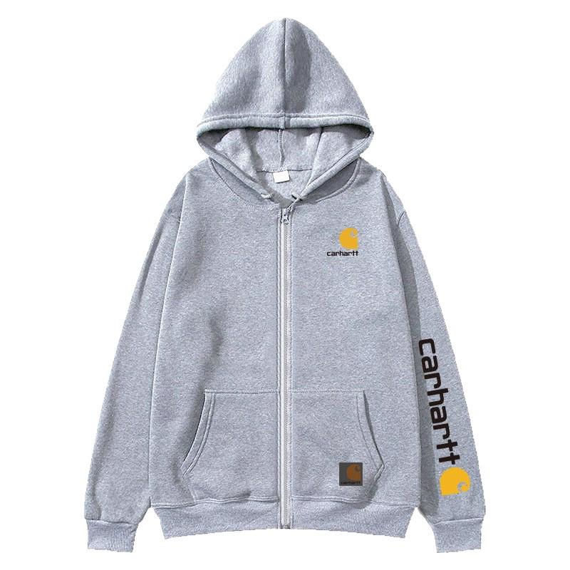 Carhartt Print Reißverschluss Hoodie für Damen & Herren: Trendige Herbst-/Winter-Oberbekleidung