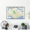 Mappa di Singapore Mappa Stradale Mappa del Terreno Cittadino e del Porto Articoli da Viaggio Poster Decorazioni Immagini Arredamento per la Casa Educazione Culturale