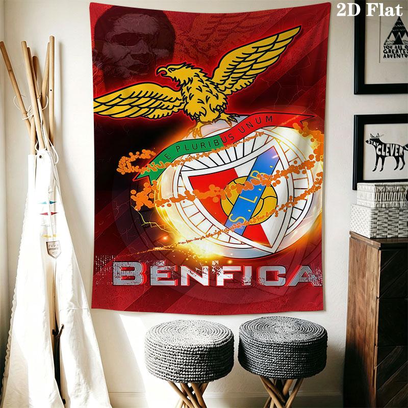 S.L. Benfica CLUB Wall Hanging Printed Fabric Blanket Decorative Tapestries for Bedroom Living Room Home Decor